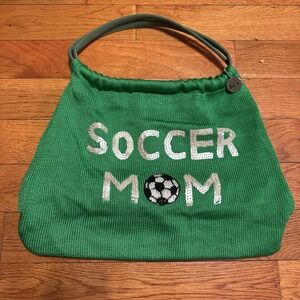 The SAK Kelly Green Crochet Knit "Soccer Mom" Purse/ Tote‎ Large